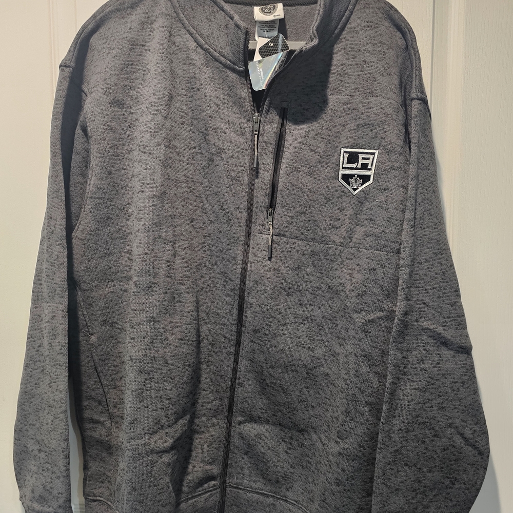 NHL LA Kings Charcoal Full-Zip Jacket
